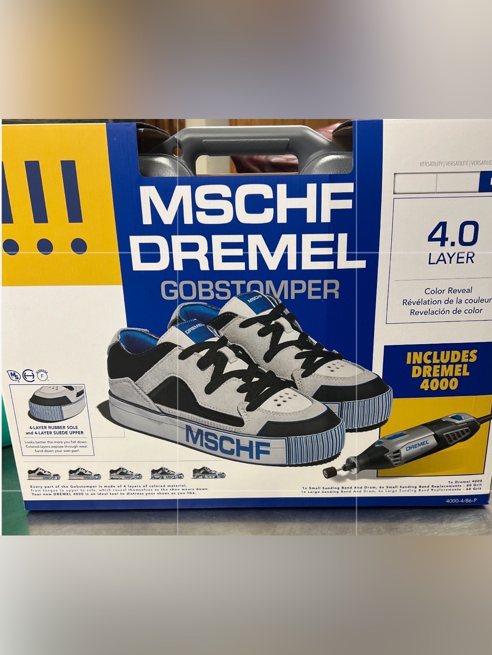 MSCHF Dremel Gobstomper Sneakers — Rare- Men’s 5 Women’s 6.5—5Y Youth